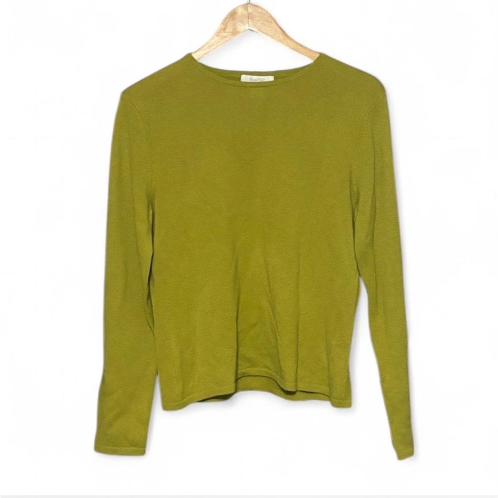 Marshall Fields Cashmere Green Long Sleeve Top - Picture 2 of 4